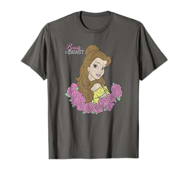 ディズニー 美女と野獣 ベル アニメ キャラクター ムービー Tシャツ tシャツ 71Ue8KocAQL.jpg
